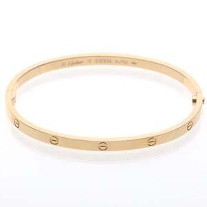 Cartier Love Bracelet Small Model Pink Gold (18K) No Stone Bangle Pink Gold
